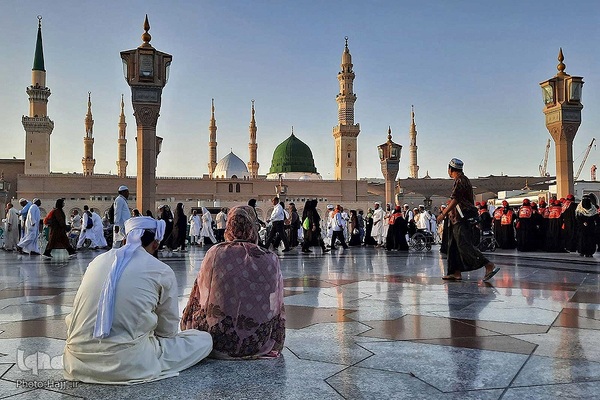 زائران بین‎المللی مدینه پیش از اعزام به مکه