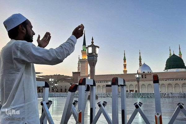 زائران بین‎المللی مدینه پیش از اعزام به مکه