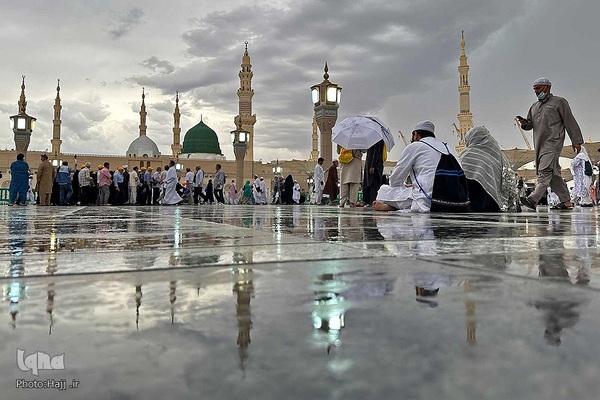 زائران بین‎المللی مدینه پیش از اعزام به مکه