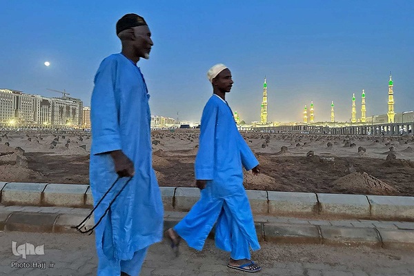 زائران بین‎المللی مدینه پیش از اعزام به مکه