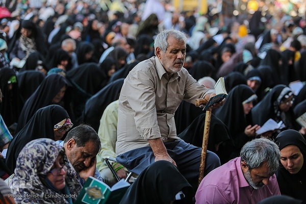 مراسم دعای عرفه در حرم مطهر رضوی