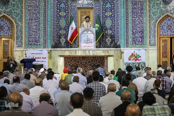 نماز عید سعید قربان در حرم حضرت عبدالعظيم(ع)