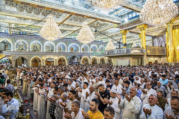 نماز عید سعید قربان در حرم اباالفضل العباس (ع)
