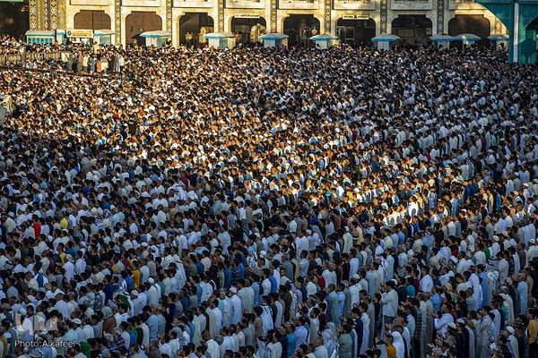 نماز عید سعید قربان در حرم اباالفضل العباس (ع)