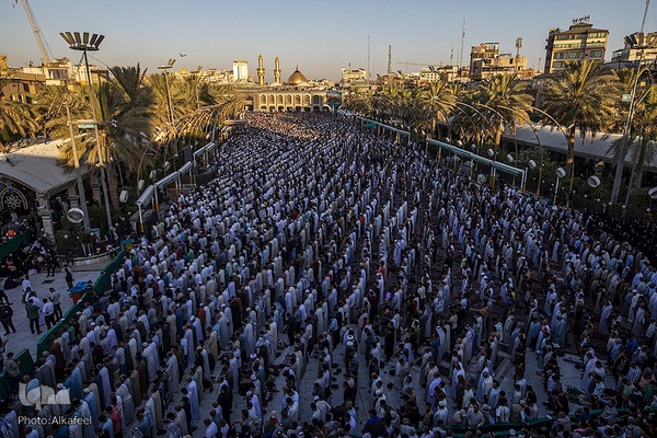 نماز عید سعید قربان در حرم اباالفضل العباس (ع)