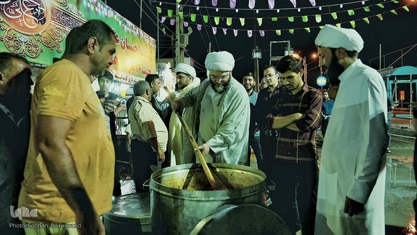 حضور موکب‌داران در جشن‌های مردمی عید غدیر در بصره عراق