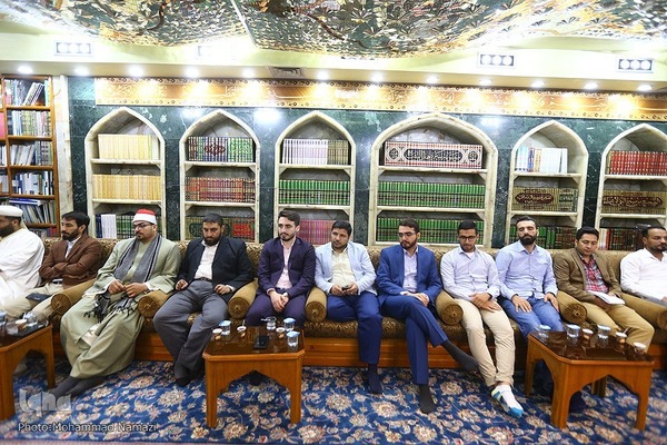 دیدار متولی شرعی حرم حسینی با داوران و متسابقان جایزه کربلا