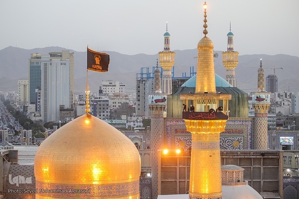 آیین سنتی اذن عزا در حرم مطهر رضوی