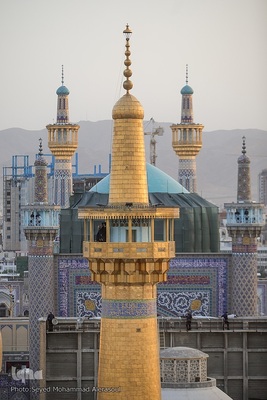 آیین سنتی اذن عزا در حرم مطهر رضوی