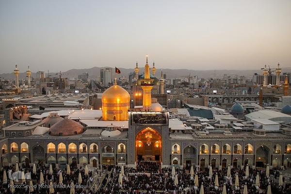 آیین سنتی اذن عزا در حرم مطهر رضوی