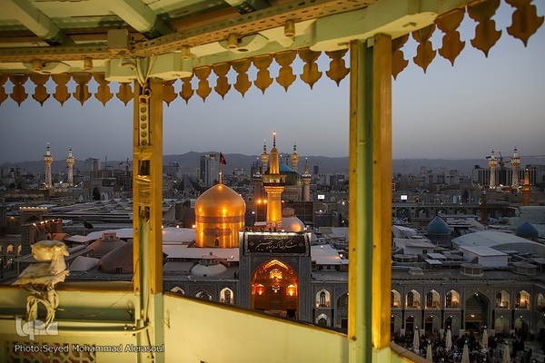 آیین سنتی اذن عزا در حرم مطهر رضوی