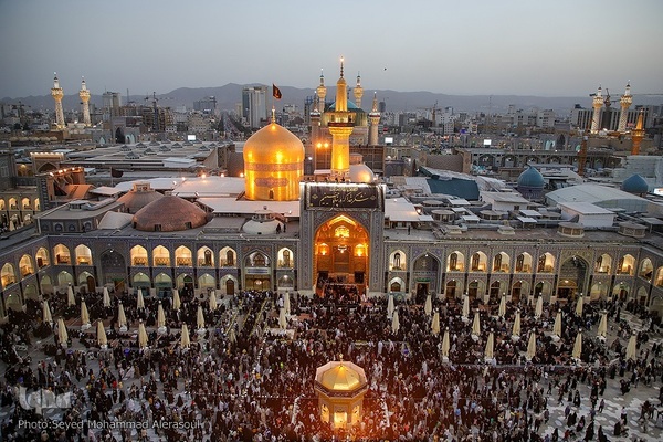 آیین سنتی اذن عزا در حرم مطهر رضوی