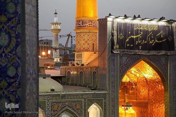 آیین سنتی اذن عزا در حرم مطهر رضوی