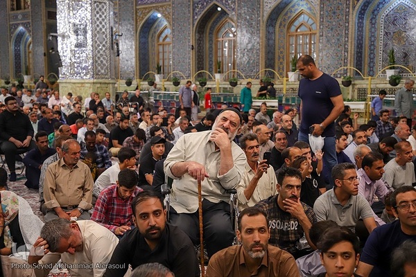 آیین سنتی اذن عزا در حرم مطهر رضوی