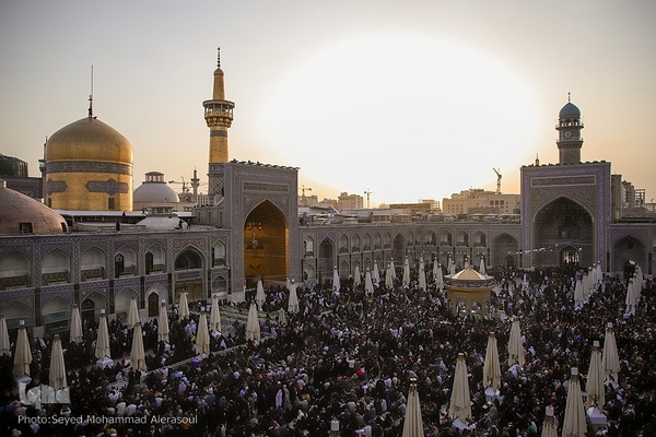 آیین سنتی اذن عزا در حرم مطهر رضوی