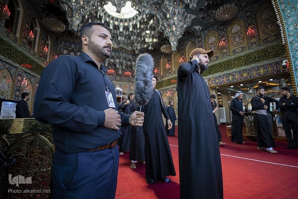 حرکت دسته‌های عزاداری به سمت حرم حضرت عباس(ع)