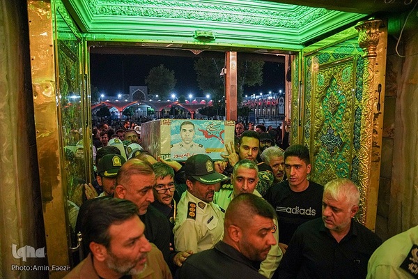 وداع با شهید «مهدی الله‌‌پور» در حرم شاهچراغ(ع)‎