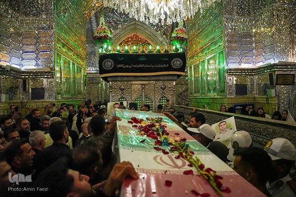 وداع با شهید «مهدی الله‌‌پور» در حرم شاهچراغ(ع)‎