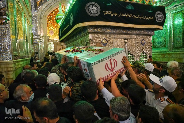 وداع با شهید «مهدی الله‌‌پور» در حرم شاهچراغ(ع)‎