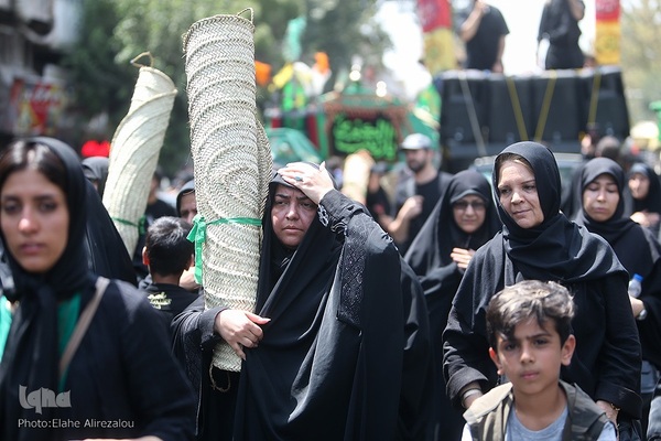 حرکت نمادین کاروان بنی اسد در خیابان های تهران