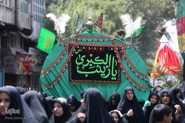 حرکت نمادین کاروان بنی اسد در خیابان های تهران