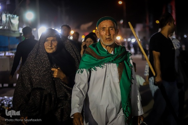 تردد شبانه زائران اربعین از مرز شلمچه