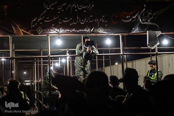 تردد شبانه زائران اربعین از مرز شلمچه