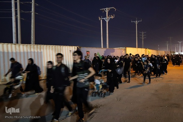 تردد شبانه زائران اربعین از مرز شلمچه