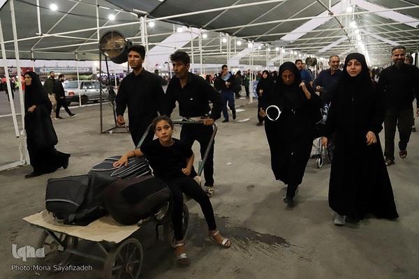 تردد شبانه زائران اربعین از مرز شلمچه