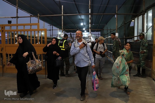 تردد شبانه زائران اربعین از مرز شلمچه