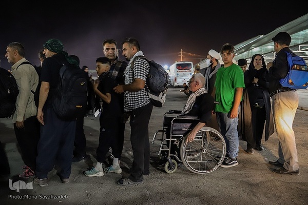 تردد شبانه زائران اربعین از مرز شلمچه