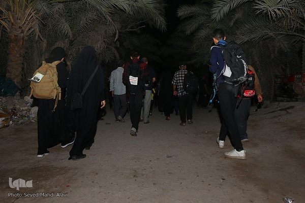 پیاده روی اربعین در منطقه زرگه