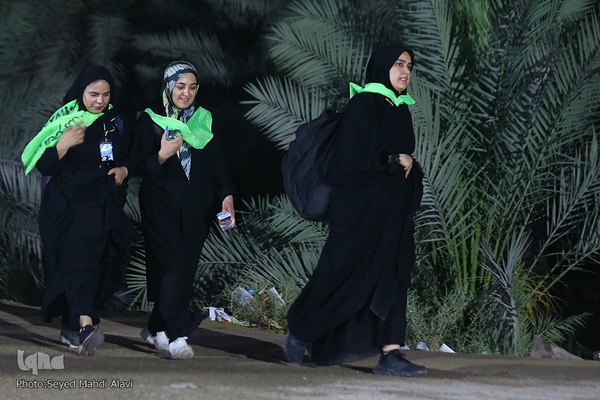 پیاده روی اربعین در منطقه زرگه