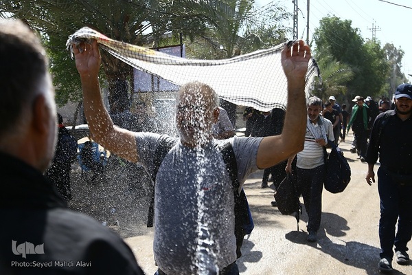 پیاده روی اربعین در منطقه زرگه