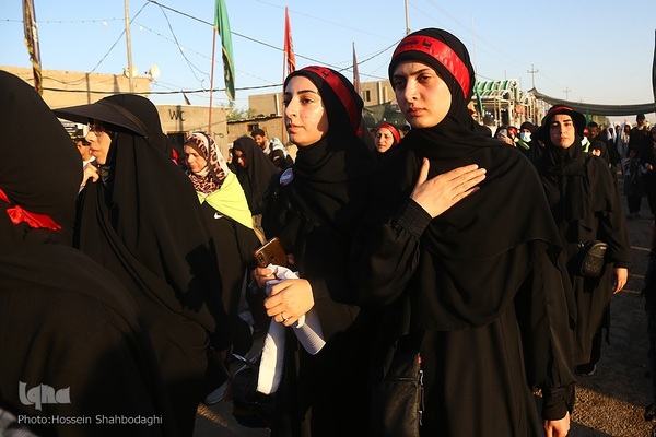 پیاده‌روی زائران اربعین از مسیر طریق الحسین(ع)