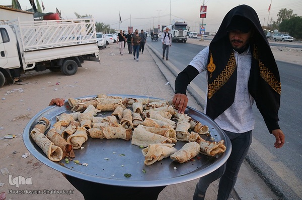 پیاده‌روی زائران اربعین از مسیر طریق الحسین(ع)