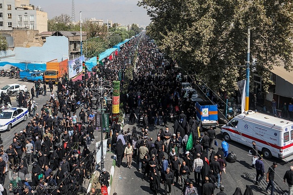 پیاده‌روی جاماندگان اربعین در تهران