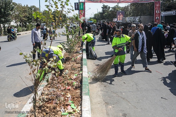 پیاده‌روی جاماندگان اربعین در تهران