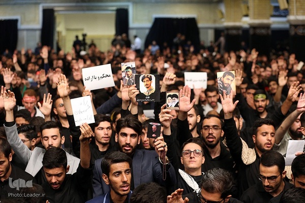 مراسم عزاداری دانشجویان به‌مناسبت اربعین حسینی(ع) در محضر رهبر انقلاب اسلامی