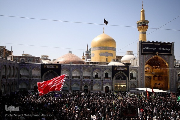 عزاداری شهادت امام رضا(ع) در حرم مطهر رضوی