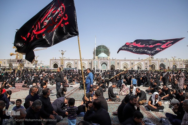 عزاداری شهادت امام رضا(ع) در حرم مطهر رضوی