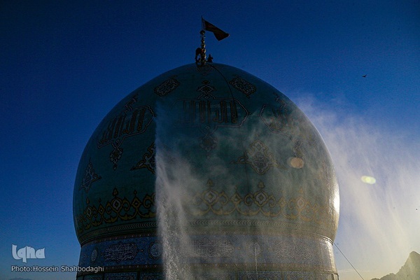 آیین شست و شوی گنبد مسجد جمکران