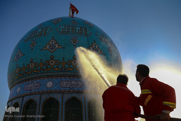 آیین شست و شوی گنبد مسجد جمکران