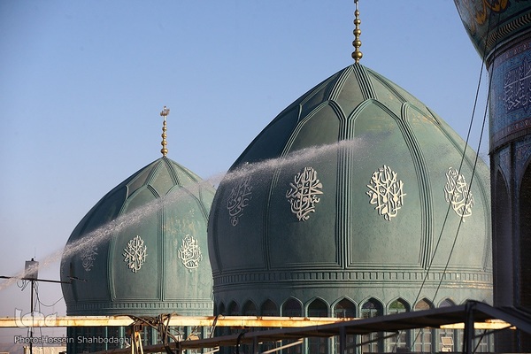 آیین شست و شوی گنبد مسجد جمکران