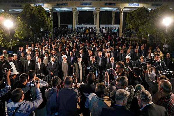 حضور رئیس‌جمهور در حافظیه