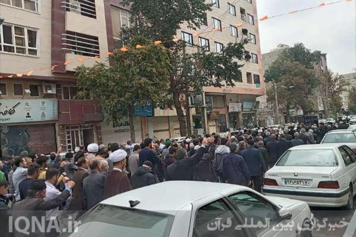 راهپیمایی مردم کمالشهر در حمایت ملت فلسطین