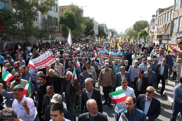 راهپیمایی مردم ایران به شکرانه حماسه‌ مقاومت
