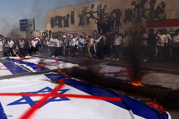 راهپیمایی مردم عراق در  حمایت از غزه 