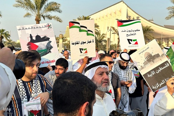 راهپیمایی مردم کویت در  حمایت از غزه 