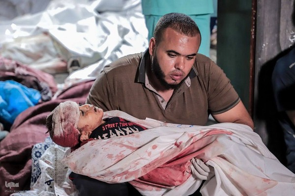 بیمارستان المعمدانی غزه ساعاتی پس از بمباران